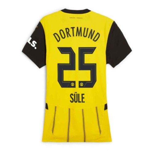 Fotballdrakt Dame Borussia Dortmund Niklas Sule #25 Hjemmedrakt 2024-25 Kortermet